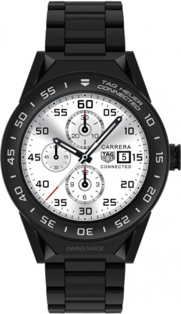 AAA Replica Tag Heuer Connected Modular 45mm Brown Calfskin Strap Capped Gold 18K 5N Bezel Watch SBF8A8013.80BH0933