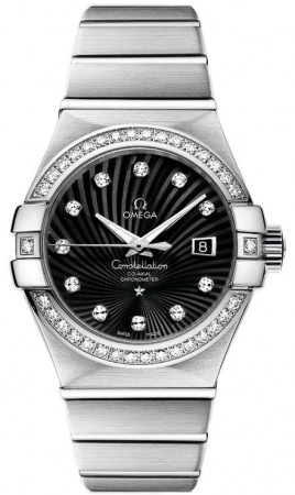 AAA Replica Omega Constellation Brushed Chronometer 31mm Ladies Watch 123.55.31.20.51.001