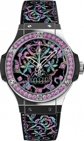 AAA Replica Hublot Big Bang Broderie Sugar Skull Steel Watch 343.SS.6599.NR.1233