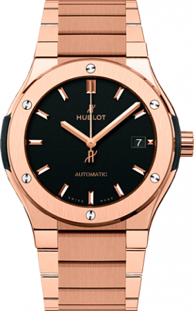AAA Replica Hublot Classic Fusion King Gold Bracelet Watch 510.OX.1180.OX