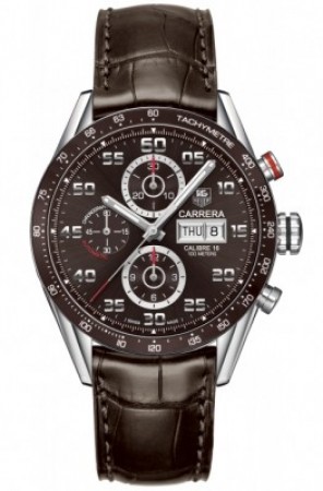 AAA Replica Tag Heuer Carrera Day Date Automatic Chronograph 43mm Mens Watch cv2a1s.fc6236