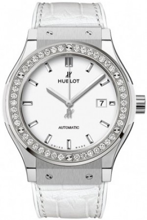 AAA Replica Hublot Classic Fusion Automatic Titanium Ladies Watch 542.ne.2010.lr.1204
