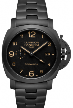 AAA Replica Panerai Luminor 1950 Tuttonero GMT Automatic Mens Watch PAM00438