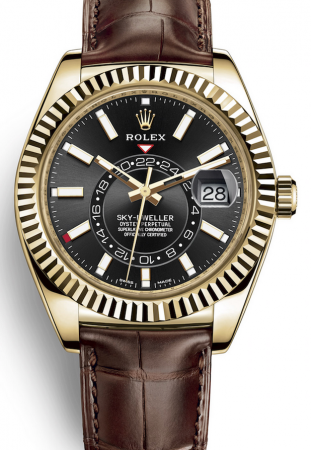 AAA Replica Rolex Sky-Dweller GMT 42mm Mens Watch 326138-0008