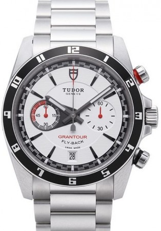 AAA Replica Tudor Grantour Chrono Fly Back White Dial Steel Strap Mens Watch 20550N-95730white