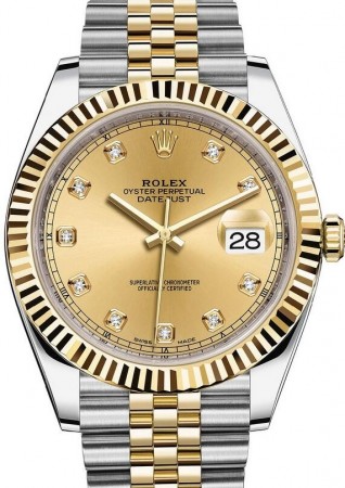 AAA Replica Rolex Datejust Steel and Yellow Gold Mens Watch 126333-0012
