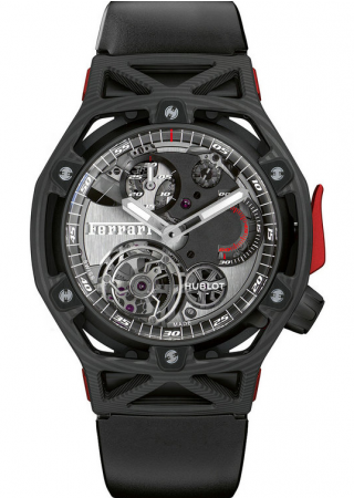 AAA Replica Hublot Techframe Ferrari 70 Years Tourbillon Chronograph PEEK Carbon Watch 408.QU.0123.RX