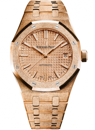 AAA Replica Audemars Piguet Royal Oak Frosted Gold Selfwinding Watch 15454OR.GG.1259OR.03