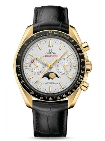 AAA Replica Omega Speedmaster Moonphase Master Chronometer Chronograph Yellow Gold Watch 304.63.44.52.02.001