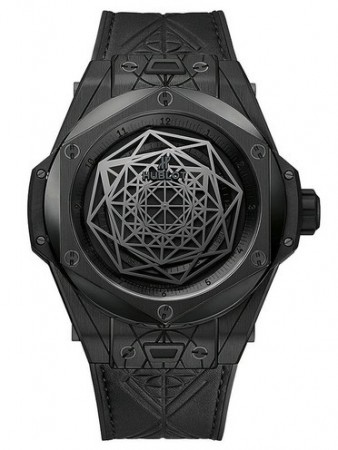 AAA Replica Hublot Big Bang Sang Bleu All Black Watch 415.CX.1114.VR.MXM17