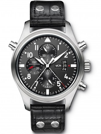 AAA Replica IWC Pilot's Double Chronograph Mens Watch IW377801