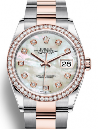 AAA Replica Rolex Datejust 36mm Automatic Ladies Watch 126281rbr-0010