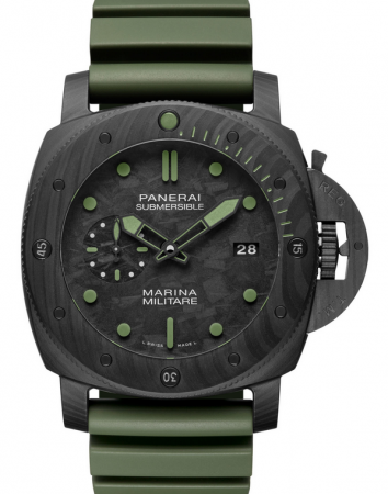 AAA Replica Panerai Luminor 1950 Submersible Marina Militare Carbotech™ 47mm Mens Watch PAM00961