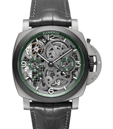 AAA Replica Panerai Luminor Tourbillon GMT Lo Scienziato Mens Watch PAM00768