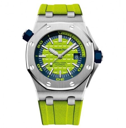 AAA Replica Audemars Piguet Royal Oak Offshore Diver Green Watch 15710ST.OO.A038CA.01