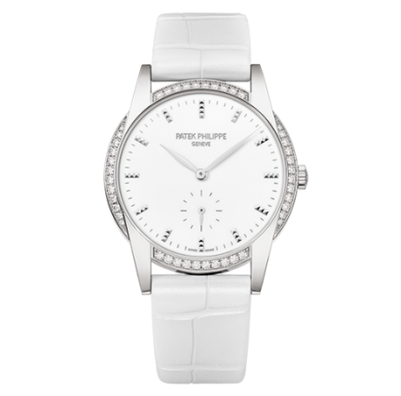 AAA Replica Patek Philippe Calatrava White Gold White Watch 7122/200G-001