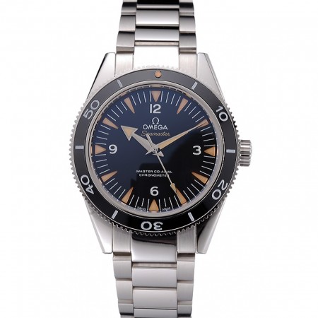 Swiss Omega Seamaster Black Dial Stainless Steel Case And Bracelet  622843