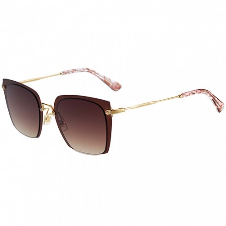 Miu Miu Square Cut Off Brown Frame Sunglasses 308438