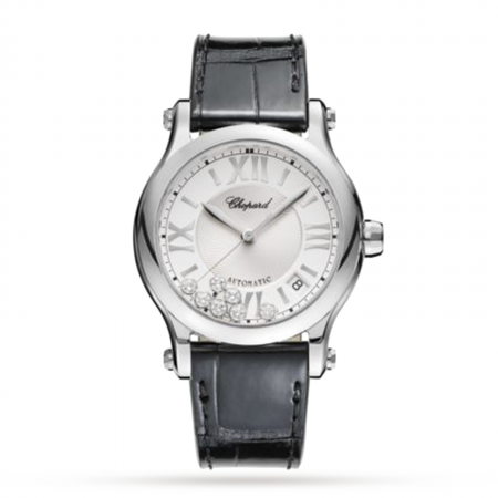 Swiss Chopard Happy Sport 36mm Ladies Watch 278559-3001