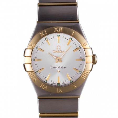 Omega Constellation White Dial Two Tone Band som90  621470