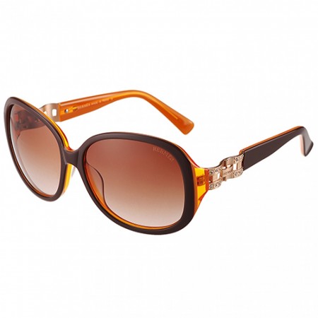Hermes Oversized Round Frame Brown Sunglasses 308099