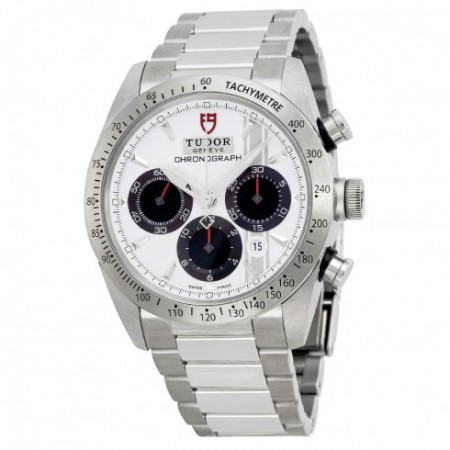 AAA Replica Tudor Fastrider Chronograph White Dial Stainless Steel Mens Watch 42000
