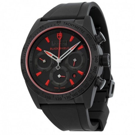 AAA Replica TUDOR Fastrider Black Shield Black Dial Blsck Rubber Mens Watch 42000CR