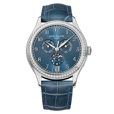 AAA Replica Patek Philippe Annual Calendar White Gold Blue Watch 4947G-001