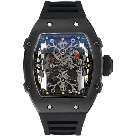 Richard Mille Tourbillion Rafael Nadal RM 27-01 Black Case Black Rubber Bracelet  1454253