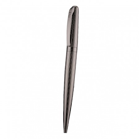 Christian Dior Fully Embossed Wave Pattern Dark Grey Ballpoint Pen  622752