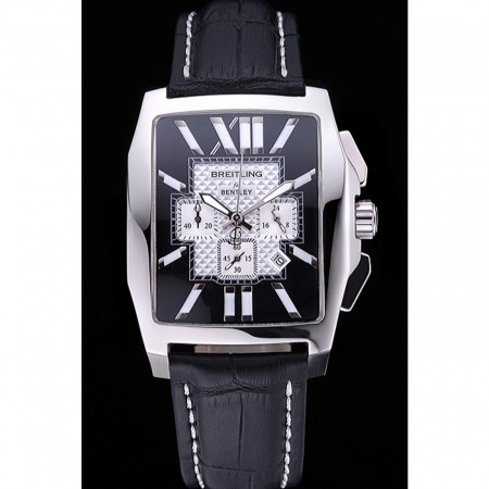 Breitling Bentley Flying B Chronograph Leather Bracelet Watch  622330