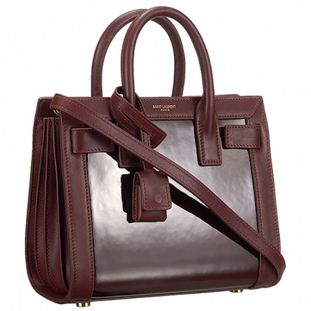 Saint Laurent Classic Sac Du Jour Dark Red Bag