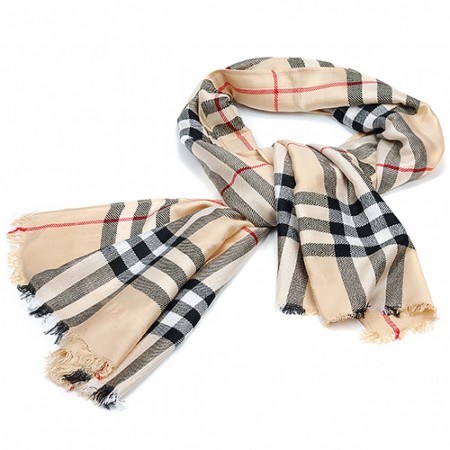 Burberry Check Dark Beige Scarf 607963