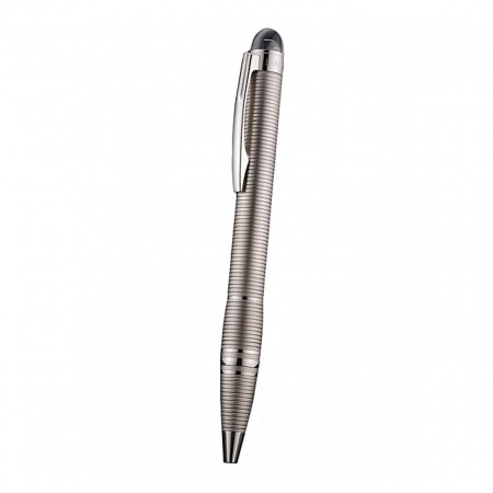 MontBlanc Starwalker Horizontally Grooved Silver Ballpoint Pen  622814