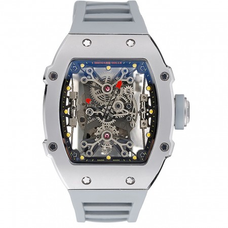 Richard Mille Tourbillion Rafael Nadal RM 27-01 Silver Case White Rubber Bracelet  1454255