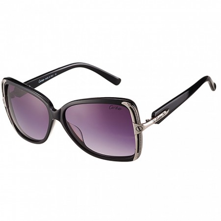 Cartier Black Frame Grey Lenses Sunglasses 308256