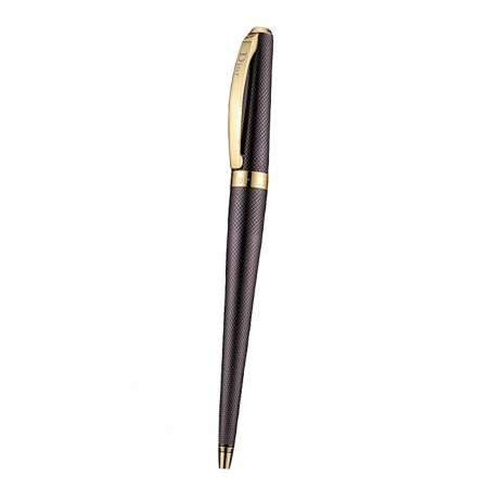 Christian Dior Gold Rimmed Fully Embossed Plum Slim Ballpoint Pen  622755