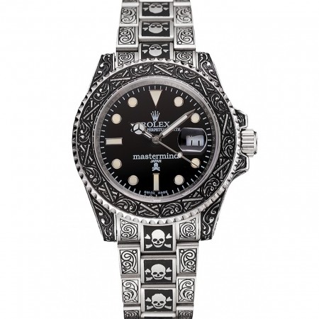 Rolex Mastermind Japan Limited Edition Black Dial Vintage Case And Bracelet 1454077