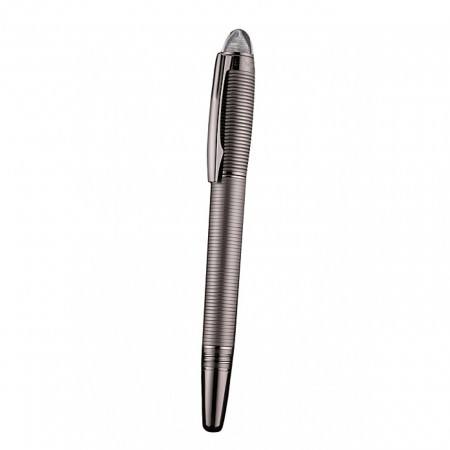 MontBlanc Starwalker Horizontally Grooved Light Brown Grey Ballpoint Pen With Cap  622808