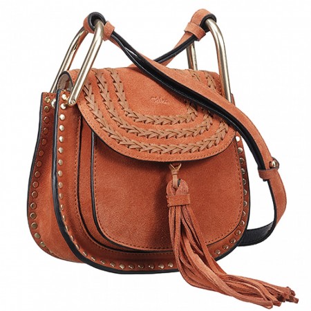 Chloe Hudson Mini Tan Suede Leather Bag 18927061