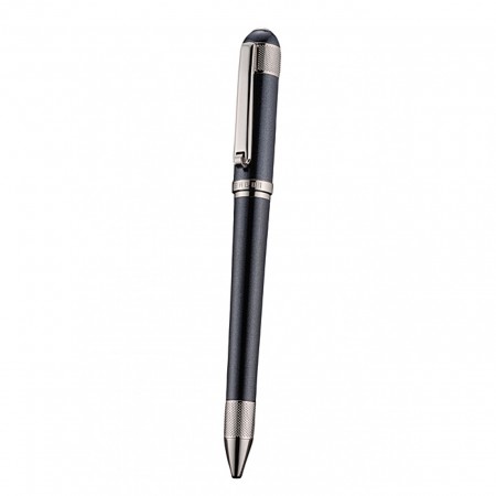 Bentley Silver Rimmed Black Ballpoint Pen  622791