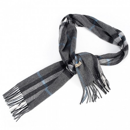 Burberry Classic Scarf in Heritage Check Dark Grey 621830