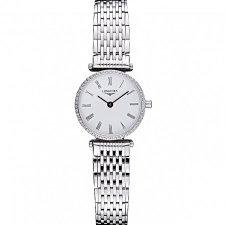 Longines La Grande Classique Stainless Steel White Dial Diamond Bezel Femme  622110