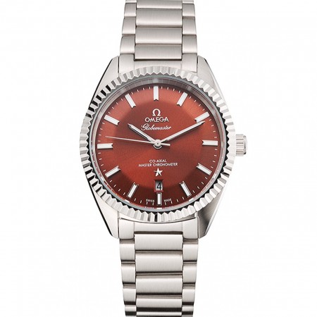 Omega Globemaster Brown Dial Stainless Steel Case And Bracelet