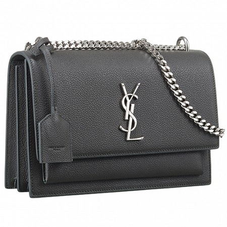 Saint Laurent Sunset Grey Leather Medium  Bag 18927394