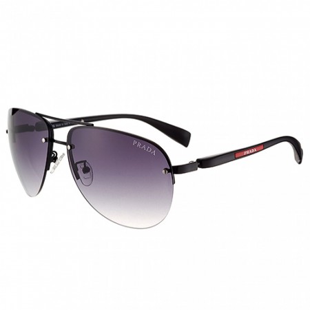 Prada Sporty Linea Rossa Logo Black Frame Sunglasses 308212