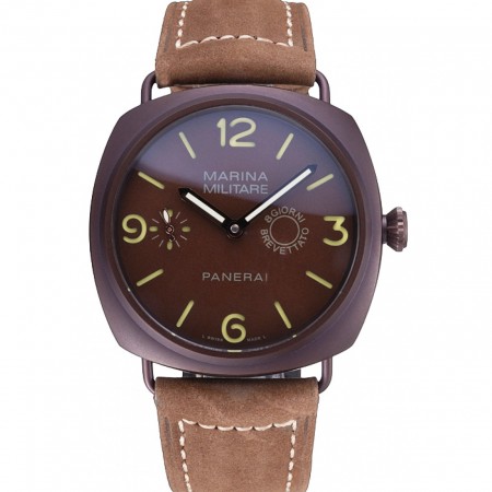Panerai Luminor Marina Militare Purple Stainless Steel Bezel Khaki Bracelet  622320
