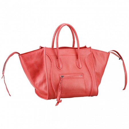 Celine Luggage Phantom Tote Red