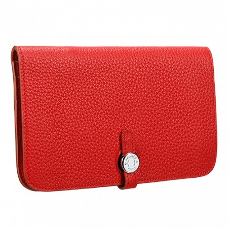Hermes Dogon Wallet Red  18926640