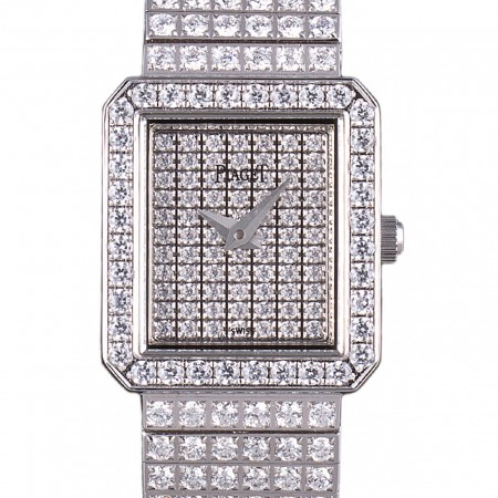 Piaget Swiss Limelight Diamonds Encrusted Stainless Steel Watch 80294